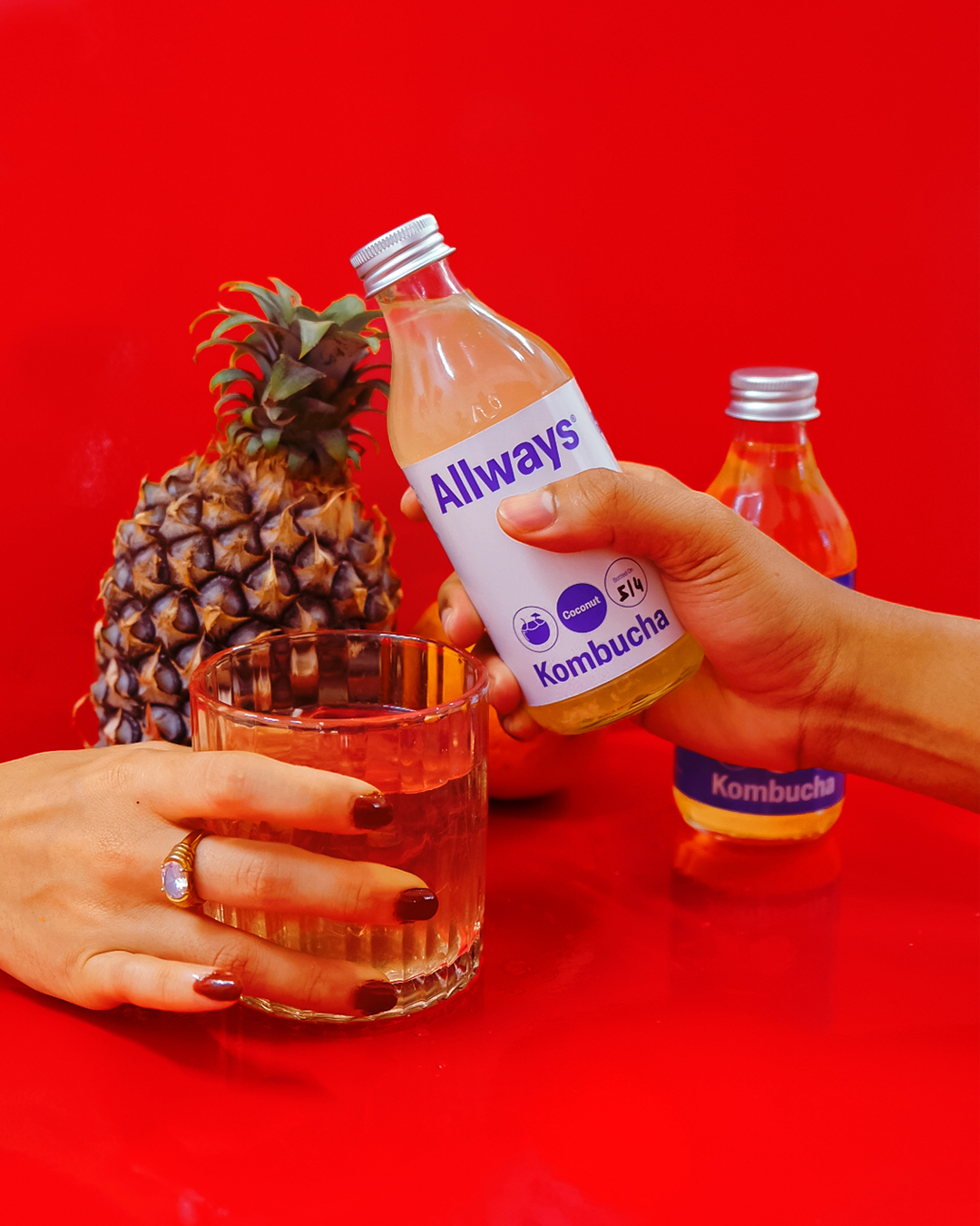 Allways Kombucha bottles