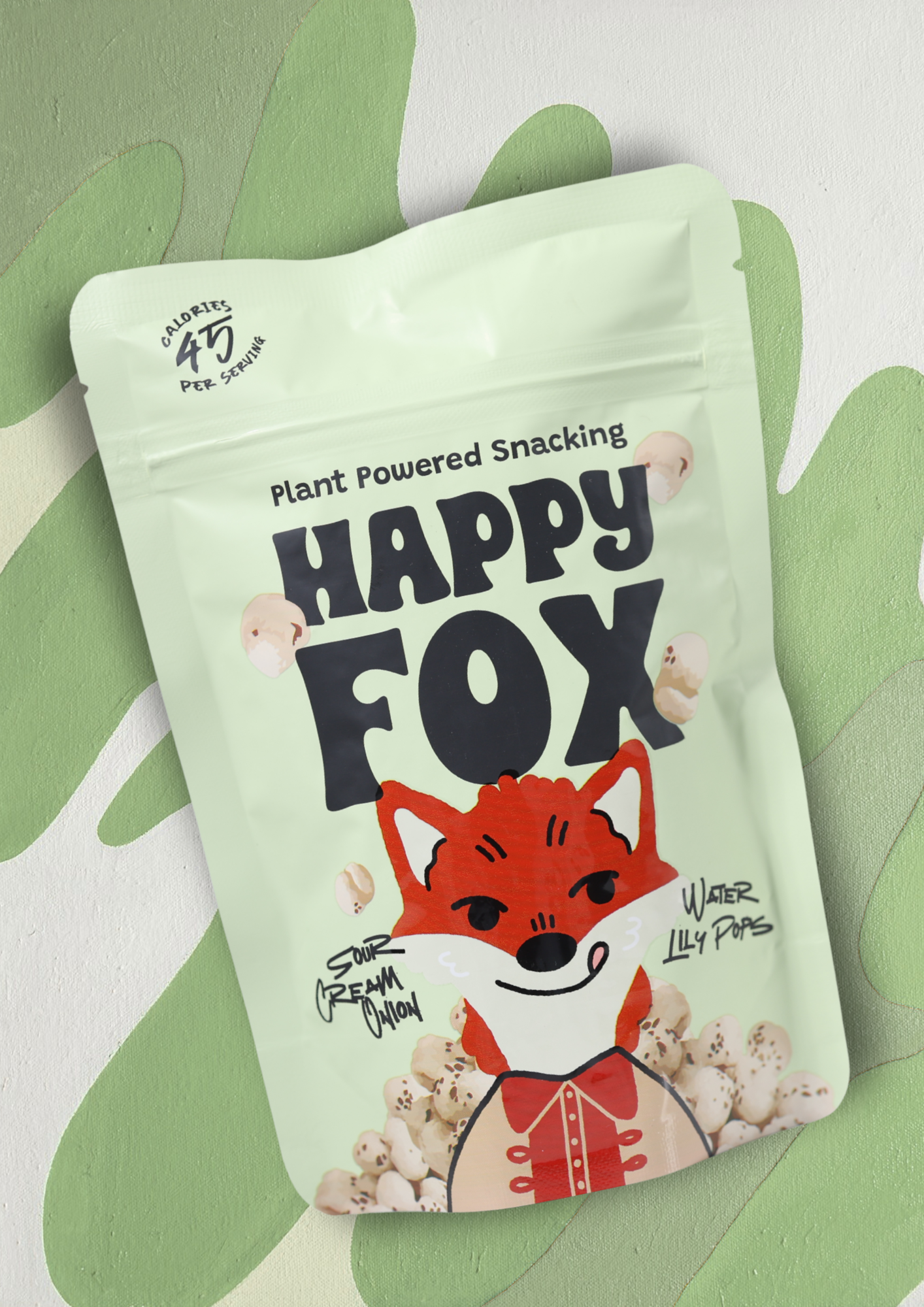 Happy Fox Sour Cream & Onion water lily pops